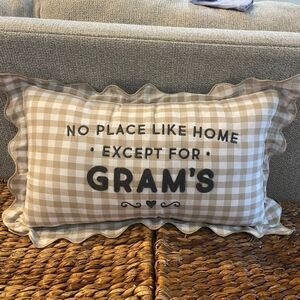 Shabby Chic Pillow 20x12 inches gingham Country